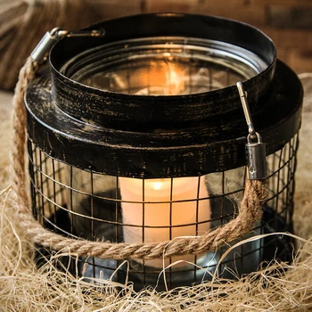 Šiaurės geležies meno žvakių šviesoje vakarienė rekvizitai Kalėdų žibintų romantiška žvakių lentelė tuščiaviduriai stiklo retro žvakių laikiklis apdaila