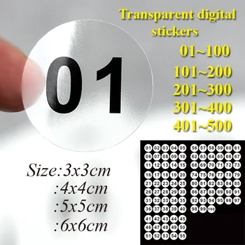 1-100VNT skaidrus skaitmeninis lipdukai black skaitmeninis lipdukai asmeninį užsakymą etiketės, balti lipdukai kraftpopieris 2-10cm