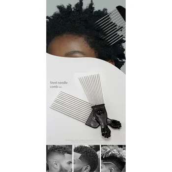 1 Gabalas Platus Dantų Šepetėliu Pasiimti Šukos Šakutės Hairbrush Įterpti Plaukų Pasiimti Šukos Plastikinių Įrankių Šukos Garbanotais Afro Plaukų Formavimo Priemonės