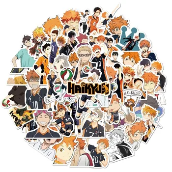 10/50pcs Manga Haikyuu!! Lipdukai Hinata Shoyo PVC Lipdukai, Japonijos Anime Kolekcija Lipdukai Japonų Tinklinio Jaunių Lipdukai