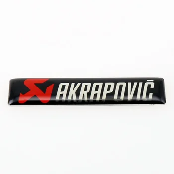 10pairxMetal Aliuminio Kupolas Lipdukas AKRAPOVIC Auto Logotipas Ženklelis Lentele Logotipas