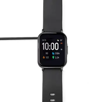 1m Nešiojamas USB Įkrovimo Kabelis Haylou Smart Watch 2 Pakeitimas Įkroviklis Adapteris Įkrovimo Dokas Smartwatch Priedai