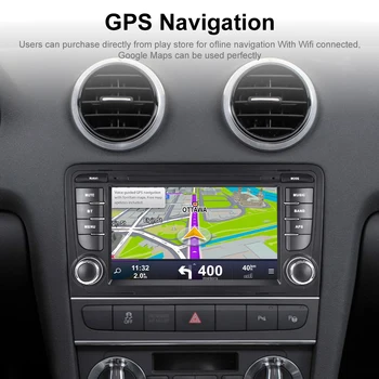 2 Din Automobilio Radijo 2G+32G Automobilio Multimedijos Grotuvas GPS Carplay DSP HAINAUT Automobilio Stereo Audi A3 8P S3 8P RS3 Sportback