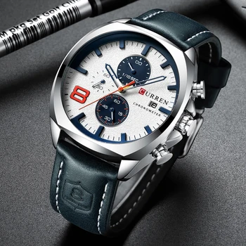 2020 CURREN Vyrų Sporto Laikrodžiai Mados Prekės ženklo Prabanga Kvarcinis Analoginis Clokc Laikrodis Relogio Masculino Vandeniui 30M Reloj Hombre