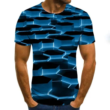 2020 Naujas Vasaros aukštos kokybės 3D Atspausdintas mados pardavimų 's Naujas Su apvalia Kaklo trumpomis Rankovėmis T-shirt Vyrai Viršuje XXS-6XL