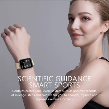 2021 Naujas Vyrų Smart Watch Moterų 1.72 colių atsparus Vandeniui Fitneso Apyrankę Širdies ritmo Miego Stebėti Smartwatch 