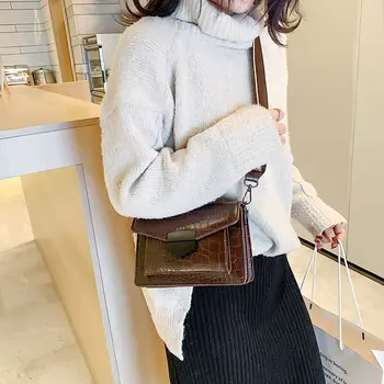2021 naujo stiliaus mini rankinės ponios mados mažas maišelis paprastas stilius pečių maišą retro platus dirželis per petį krepšys piniginės