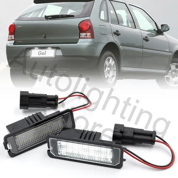 2vnt LED Licencijos Numerį Šviesos VW Saveiro 2005-2013 Gol 2004-2010 M. Fox-ES 2005-2012 m. Fox-Africa 04-10