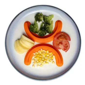 2vnt Maisto Separatorius Maisto Klasės Saugaus Silikono Maistui Cubby Plokštė Daliklis Kūdikių