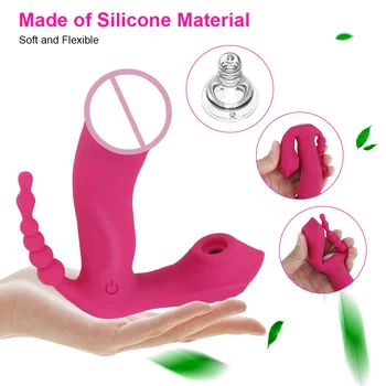 3 1. Čiulpti Analinis Vibratorius Makšties Klitorio Stimuliatorius Fidget Žaislai yra Praktiški Oralinis Seksas Siurbimo Vibratorius Erotiniai Sekso Žaislas Moterims