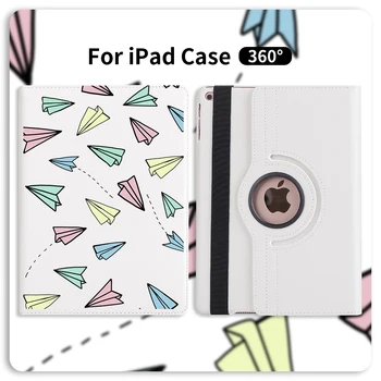 360 Laipsnių Besisukantis PU Odos Flip Cover Case For iPad 7-osios Kartos Atveju Stovėti Atvejų, Smart Tablet iPad Mini