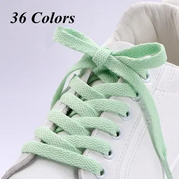 36colors Butai Batraiščių Klasikinių Batų Raišteliais Off Sneaker Balta Batraištis Atsitiktinis Batų Stygos Sporto Vyrų, Moterų, Vaikų 1Pair