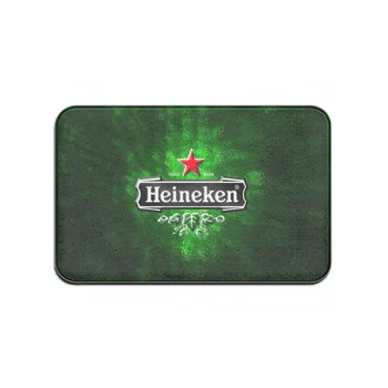 3D Heineken Alaus Spausdinti Grindų Kilimėliai, Durų Koridoriaus, Virtuvės Grindų Kilimėliai, Matinis, Ne slydimo kilimėliai, Bekvapis ir Durable_xldp18