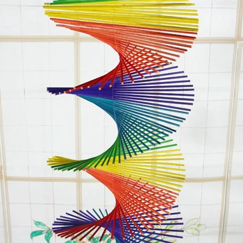 3D Helix Mediniai Sodo Vėjo Suktuko Sienos Kabo Ornamentu Dekoravimui Naudojami Koridorių, Juoko, vaikų Darželis Apdaila