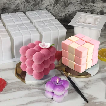 3D Magija Kamuolys Mousse Cake Silikono Formos Aromaterapija Silikono Žvakių Pelėsių 