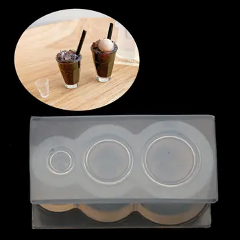 3D Mini Taurės Butelis Aukšti Kulniukai Duona Puodą Pakabukas Dervos Lieti Pelėsių Silikono Formos Rinkinys Miniture Maisto Žaisti Pelėsių Įrankiai W0YA