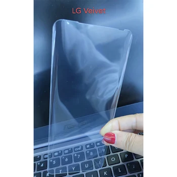 3D UV Grūdintas Stiklas LG V30 V40 V50 ThinQ G9 G7 G8 Plius UV Visą Klijai Skystas Screen Protector For LG Aksomo, 5G VEVELET Sparno