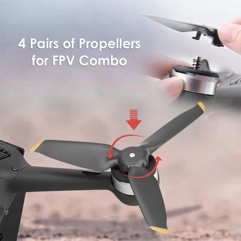 4 Porų 3-Menčių Sraigtai Drone Pakeitimo Atsargines Dalis DJI FPV Combo Greito Atleidimo Rekvizitai Priedai