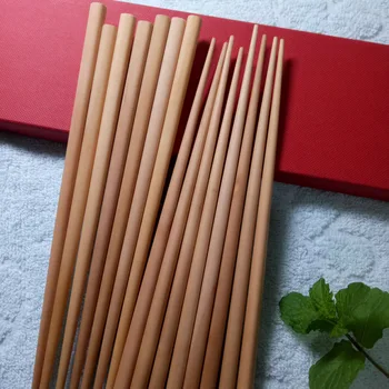 5 Poros Natūralaus bambuko Lazdelės Kinijos Daugkartinio naudojimo neslidus Suši Lazdos, Virtuvės Reikmenys