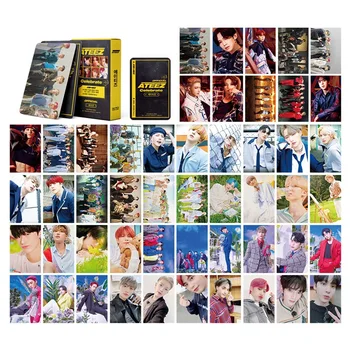 54Pcs/Set Kpop ATEEZ Lomo Kortelės Aukštos kokybės HD Photocard Gerbėjai Surinkimo Dovana K-pop ATEEZ Švęsti Albumą Atvirukas