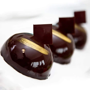 6 Tinklus Maža Apvali Silikoninė Šokolado Liejimo Ne klijuoti Rankų darbo Tortas Pelėsių, Šokoladas, kepimo Įrankiai Saldainiai Pelėsių 3D pelėsių PASIDARYK pats geriausias