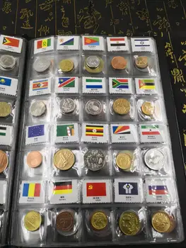60 Monetų Iš 60 Įvairių Šalių, Nustatyti Daug, Originalios Monetos UNC Nekilnojamojo Originali Monetų Kolekcija , Pasaulio Afrika Azija Amerikos Euro