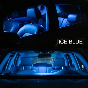 8pcs Balta Canbus LED Interjero Žemėlapis Dome elektros Lempučių Rinkinys, Skirtas 2016-2019 Nissan Prasideda Krovinių Licencijos numerio ženklo Žibintas Automobilių Reikmenys