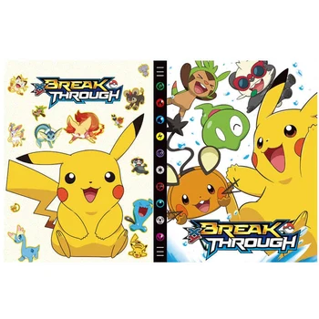 9 Kišenėje Albumą Pokemon 432 Kortelės Knygos Animacinių Filmų Pikachu Žaisti Žaidimą Žemėlapis 