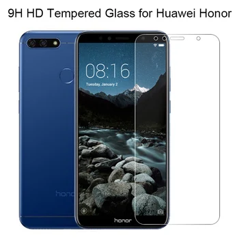 9H HD Filmas Toughed Priekiniai Filmas Garbę 6C 4C Pro 5C 3C Grūdintas Stiklas Huawei Honor 7C 8C Pro 5.9 Colių Apsauginis Stiklas