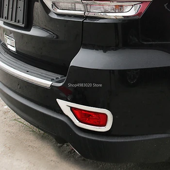 ABS chrome Galiniai Rūko žibintai Žibintas Bamperis Chrome Apdaila Padengti Jeep Grand Cherokee 2011 2012 2013 2016 Automobilio Stiliaus