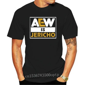 Aew Yra Jericho Juoda Tamsiai T-Shirt Mens moteriški 3Xl Negabaritinių Marškinėliai
