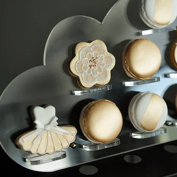 Aišku, Debesis Akrilo Cupcake Spurgos Turėtojas Vestuvių Desertui Sausainiai Display Rack pyragai stovo saldūs desertai display rack Vestuvių