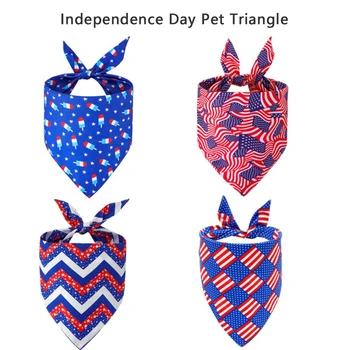 Amerikos Vėliavos Šuo Trikampis Šalikas Nepriklausomybės Diena Seilinukai liepos 4-osios Šuo Skarelės Augintinių, Seilių Rankšluosčiai Mažas Vidutinis Didelis Šunys