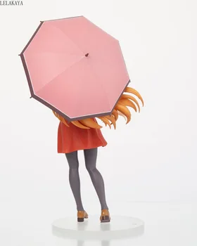 Anime Kardas Meno Internete Love Ru lala Yuuki Asuna Drabužius Skėtis Ver. PVC Veiksmų Skaičius, Kolekcines, Modelis Žaislai 20CM