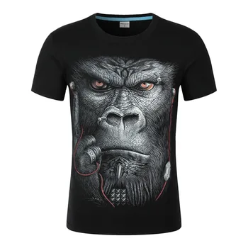 Anime vyriški T-shirt 3D Spausdinimo gyvūnų beždžionių gorilos Tshirts Greitai-Džiovinimo Drabužiai Moterų/Vyrų Drabužių Dydis 2021 Karšto Pardavimo