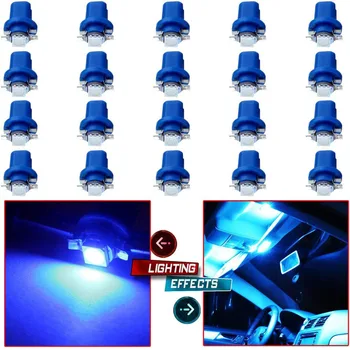 Automobilio Led dega 12/24V B8.3D 5050 1smd LED Strobe, Kad Lempa Automobilio prietaisų Skydelio, klimato Atšilimo Rodiklis Pleišto Lemputės