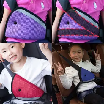Automobilį Saugiai Viršelis Minkštas Reguliuojamas Vaiko Sėdynės Saugos Diržas Fiksažų Trikampis Anti-atbraila saugos Diržų Bloknote Įrašą, Apsaugos Diržai, Universalus