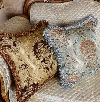 Baroko žakardinės pagalvėlės dangtis kutas pakraščiuose užvalkalas juosmens pagalvę padengti sofa dekoras