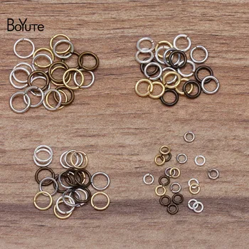 BoYuTe (100 G/Maišelis) 3.5-4-5-6MM Metalas, Žalvaris Šuolis Žiedas Medžiagų, Rankų darbo 