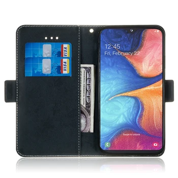 Case Cover for Samsung Galaxy A40 A50 A30 A70 A20E su Kortele Kišenėje Dangtelį Galaxy A3 2017 / A5 2017 A8 2018 m. Laisvą Eilutę
