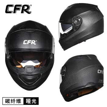 CFR anglies pluošto motociklo šalmas visiškai šalmas vyrų asmenybės lenktynių visiškai padengti šviesos veikia šalmas keturis sezonus anti rūkas