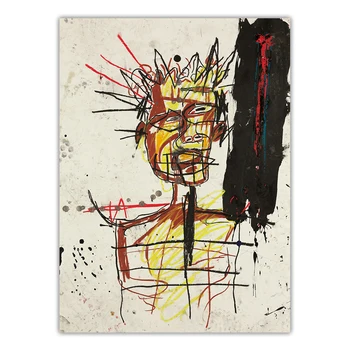 Citon Jean Michel Basquiat《Be Pavadinimo,1982》Drobė Meno Aliejaus Tapybos Kūrinys Plakato Nuotrauką Dekoratyvinės Sienų Dekoro Ir Namų Puošybai