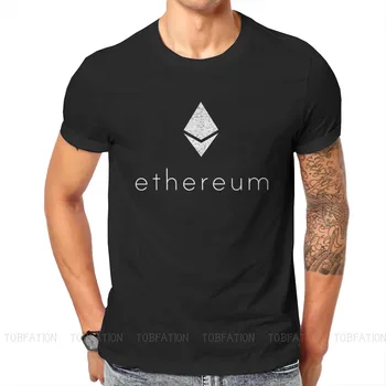 Cryptocurrency Kriptografijos Miner Ethereum Nelaimę Marškinėliai Harajuku Homme Aukštos Kokybės Marškinėlius Negabaritinių O-Kaklo Vyrams, Drabužiai
