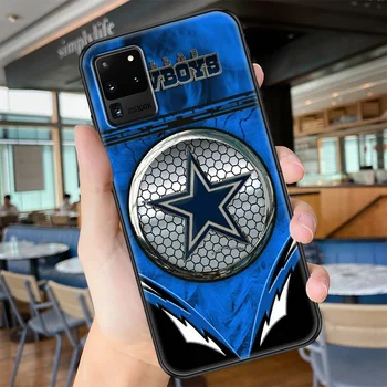 Dallas Cowboys Telefono dėklas, Skirtas Samsung Galaxy Note 4 8 9 10 20 S8 S9 S10 S10E S20 Plius UITRA Ultra black tapybos shell meno atgal