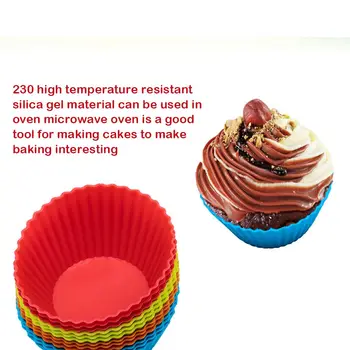 Daugkartinio naudojimo Silikoninės Keksiukų Lauke Torto Formą Kepimo Virimo Įrankis Apvalus Spiralinis Taurės Cupcake Virtuvės Bakeware Maker (PASIDARYK pats Tortas Dekoravimo