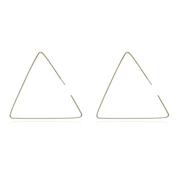 Derliaus Tuščiaviduriai Didelis Trikampis Geometrinis Auskarai Neįprastas Hoopas Auskarai Tragus Auskarų Asmenybės Papuošalai Moterims, Aksesuarai
