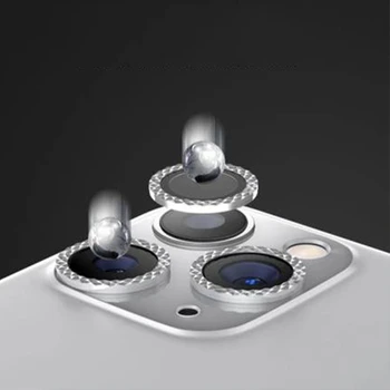 Diamond Fotoaparato Objektyvą Protector, iPhone 12 Pro Max 12 Mini Kamera Metalo Žiedas Stiklo 