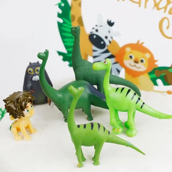 Dinozaurų Tortas Topper Kokoso Gimtadienio Dekoracijos Vaikams Džiaugtis Tortas Vėliavos Baby Shower Prekių Juros Periodo Pasaulio Šaliai Dekoro