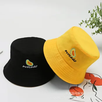 Double side Unisex Harajuku Kibiro Kepurę Žvejybos Lauko Bžūp moterų Kibirą žvejybos Kepurės nuo Saulės Daisy siuvinėjimo žvejys skrybėlę