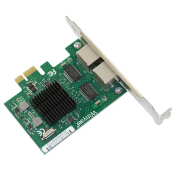 E575T2 PCI-e X1, Dvi-port gigabit ethernet NIC 